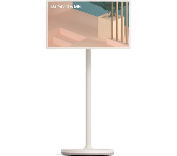 LG StanbyME 27ART10AKPL 27 inch Smart Full HD HDR LED Portable TV - Beige
