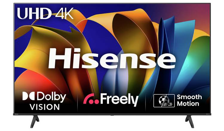 Hisense 55 Inch 55E6NTUK Smart 4K UHD HDR LED Freely TV