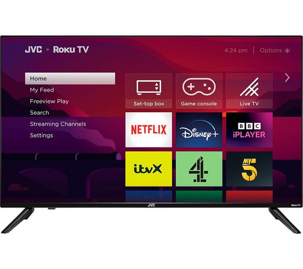JVC LT-40CR330 Roku TV 40 inch Smart Full HD HDR LED TV