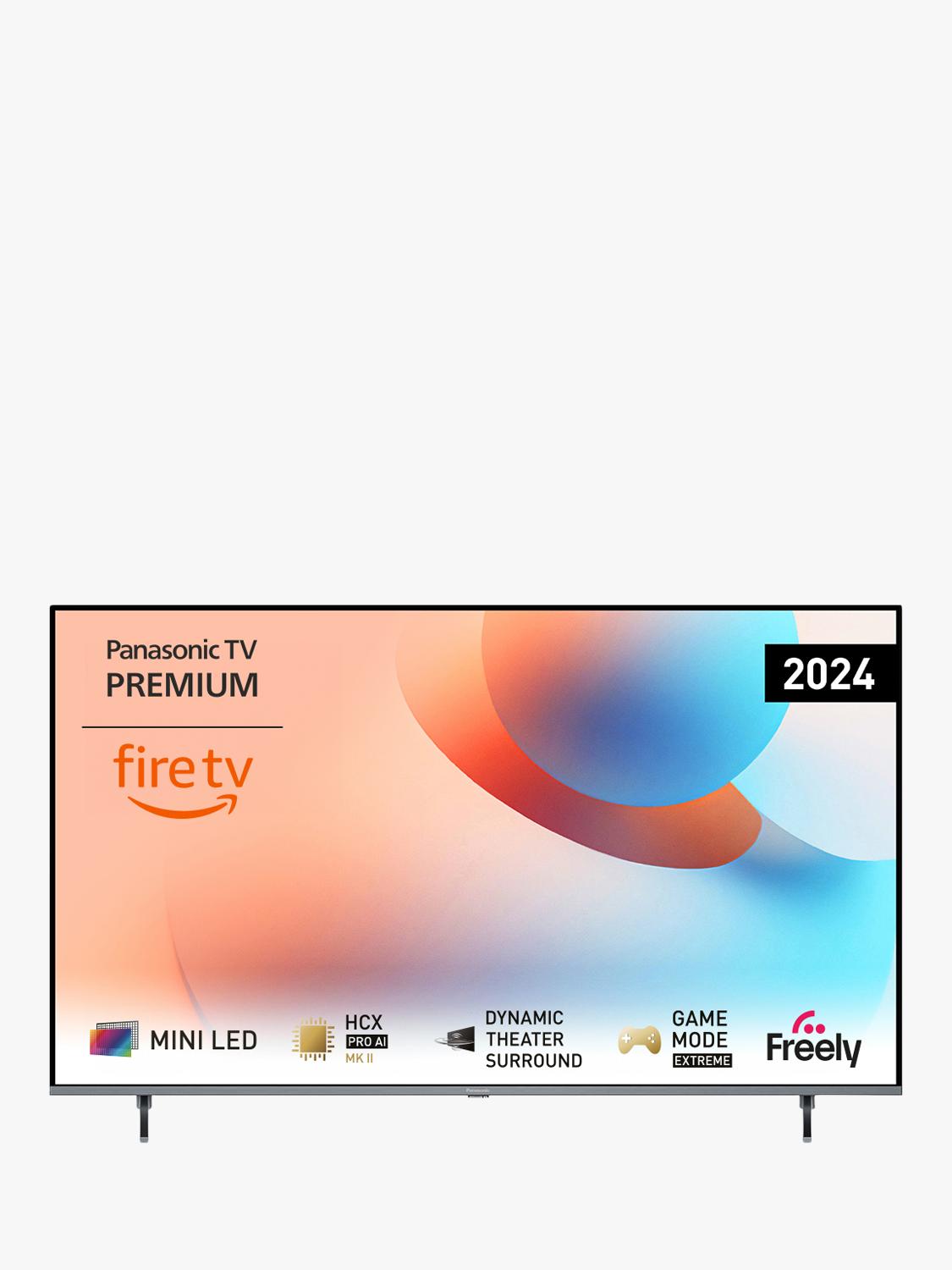 Panasonic TB-55W95AEB (2024) LED HDR 4K Ultra HD Smart Fire TV, 55 inch with Freely & Dolby Atmos, Black