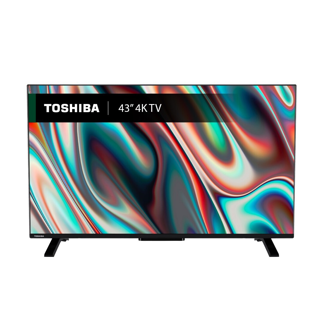 Toshiba 43UV2363DB 43 inch LED 4K Ultra HD Smart TV, Black, F Rated