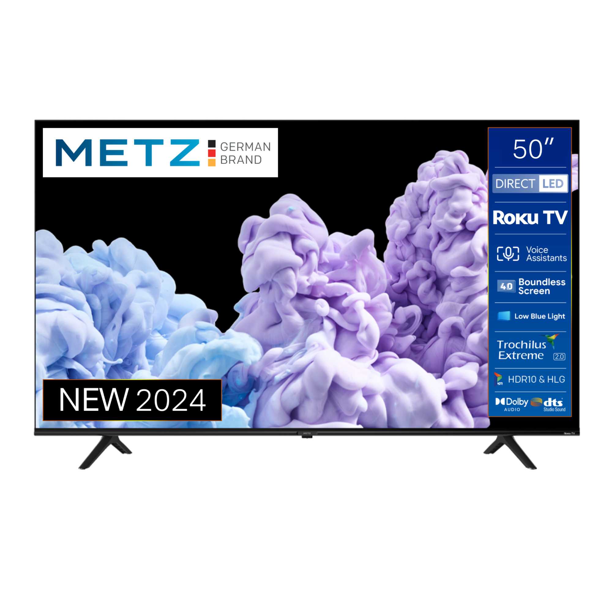 Metz 50MRD6000YUK 50 inch DLED UHD 4K HDR Roku TV
