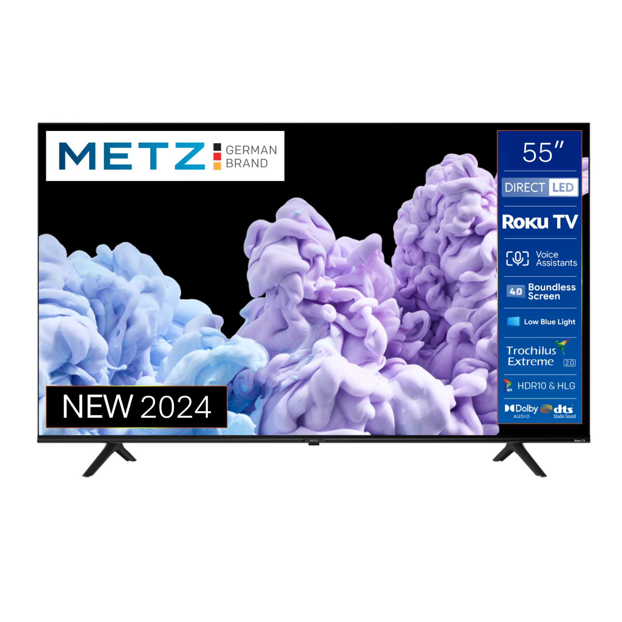 Metz 55MRD6000YUK 55 inch DLED UHD HDR 4K Roku TV