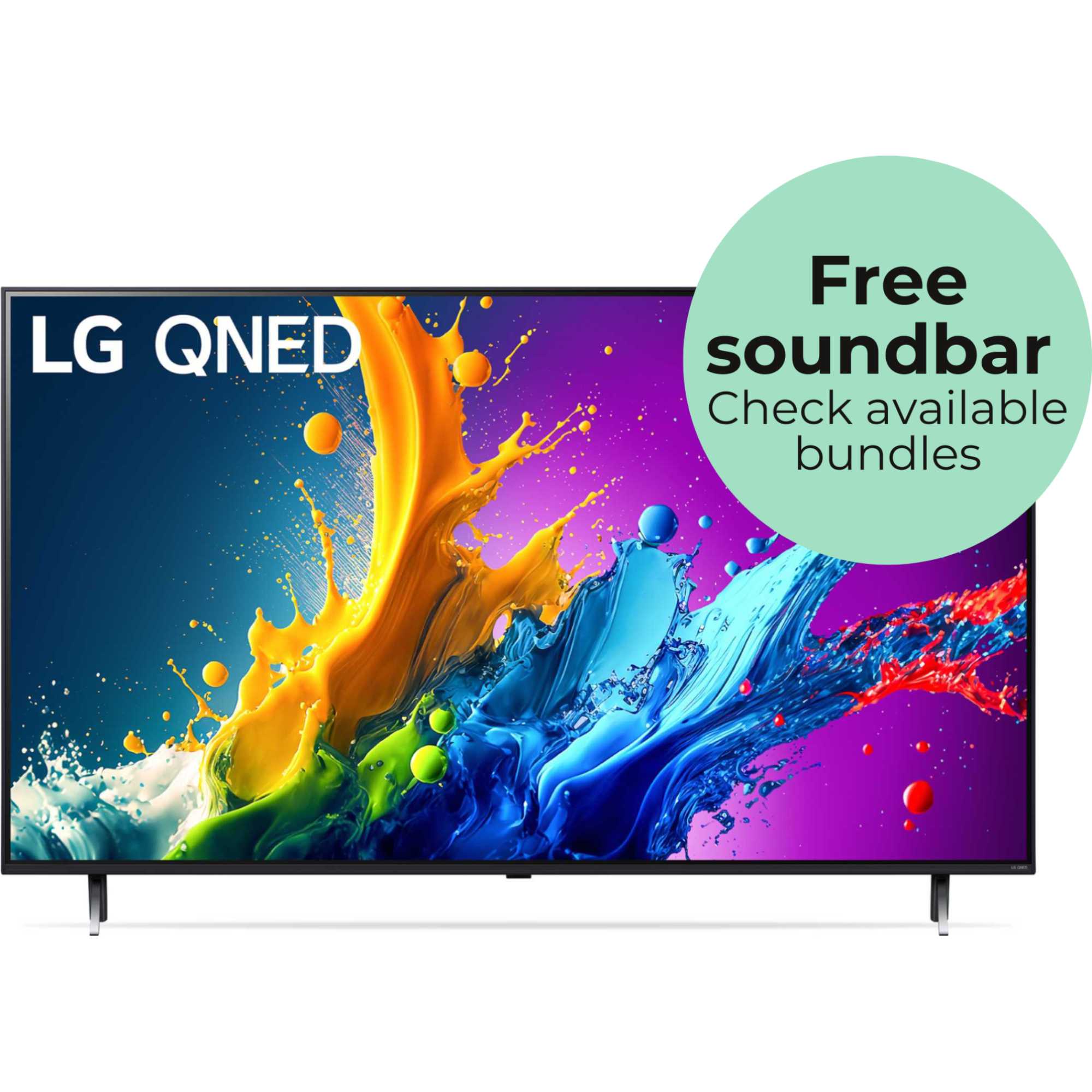 LG 65QNED80T6A 50 inch QNED 4K Ultra HD Smart TV 60Hz Refresh Rate