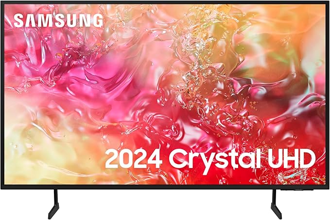 Samsung DU7110 75 inch Crystal UHD SmartTV, With Crystal Processor 4K, PurColour, Object Tracking Sound Lite, Gaming Hub, Smart TV powered by Tizen, UE75DU7110KXXU, English Model (2024)