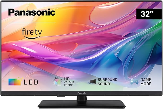 Panasonic TV-32S50AEY, S50 Series 32 inch HD LED Smart TV, 2024, Fire TV, HD Colour Engine, HDR, Alexa Voice Control, Media Player, For An Exceptional Visual Experience