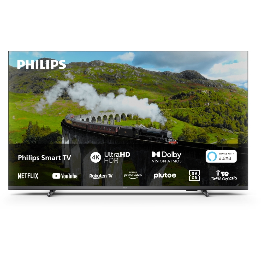 Philips 65PUS7608/12 65 inch LED HDR 4K Ultra HD Smart TV, Black, E Rated