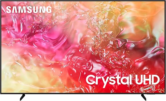 Samsung DU7100 43 inch Crystal UHD SmartTV, With Crystal Processor 4K, PurColour, Object Tracking Sound Lite, Gaming Hub, Smart TV powered by Tizen, UE43DU7100KXXU, UK Model (2024)