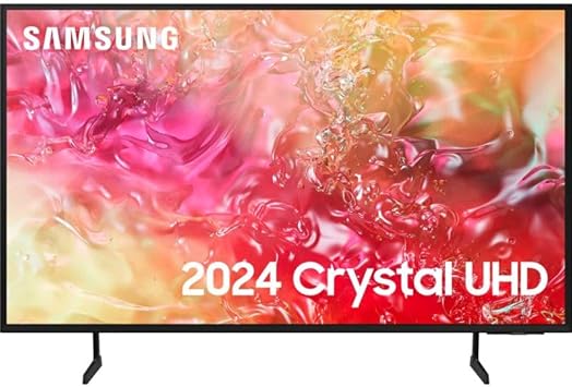 Samsung 2024 60 inch DU7100 UHD 4K HDR Smart TV, Crystal UHD, PurColour, Crystal Processor 4K, Object Tracking Sound Lite, Gaming Hub, Smart TV powered by Tizen