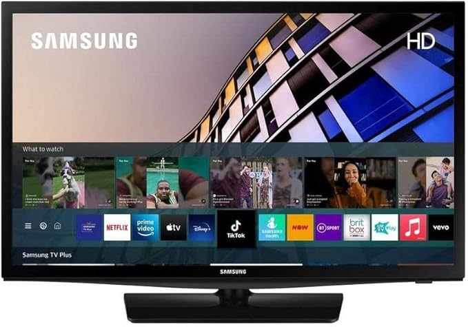 Samsung N4300 24 Inch Smart TV - Ultra Clean View, Purcolour Technology For Quality Picture, Smart TV With Streaming Services, HDMI & USB Ports, TV Plus Installed, Perfect For Gaming