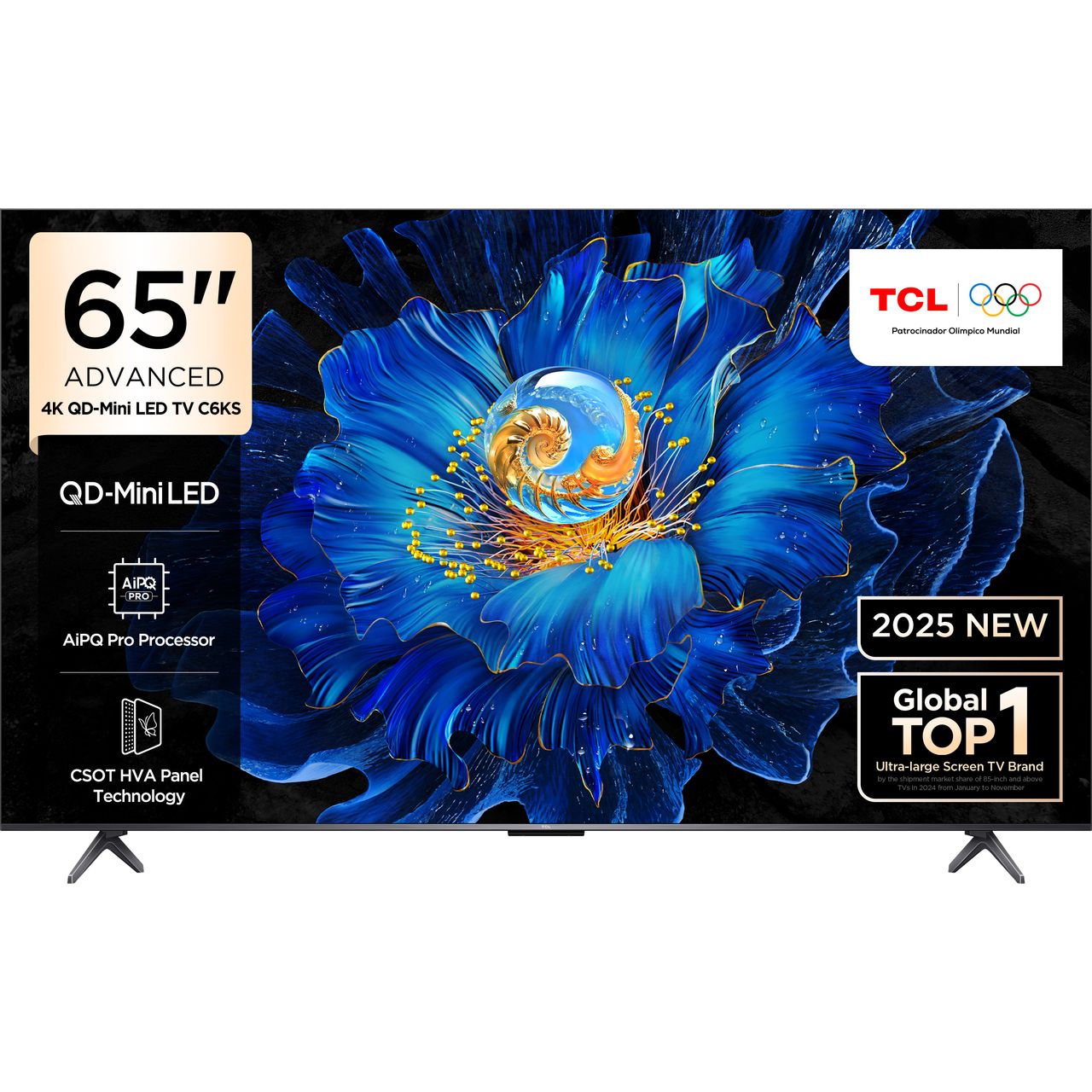 TCL C6KS 65 inch 4K Ultra HD QLED Smart Google TV - 65C6KS-UK
