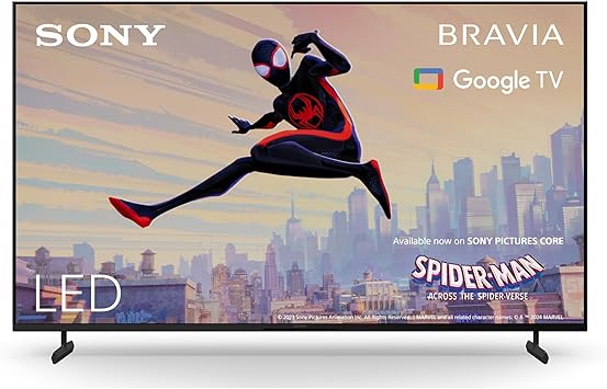 Sony BRAVIA, KD-43X80L, 43 Inches, LED, Smart TV, 4K HDR, Google TV, ECO PACK, BRAVIA CORE, Narrow Bezel Design
