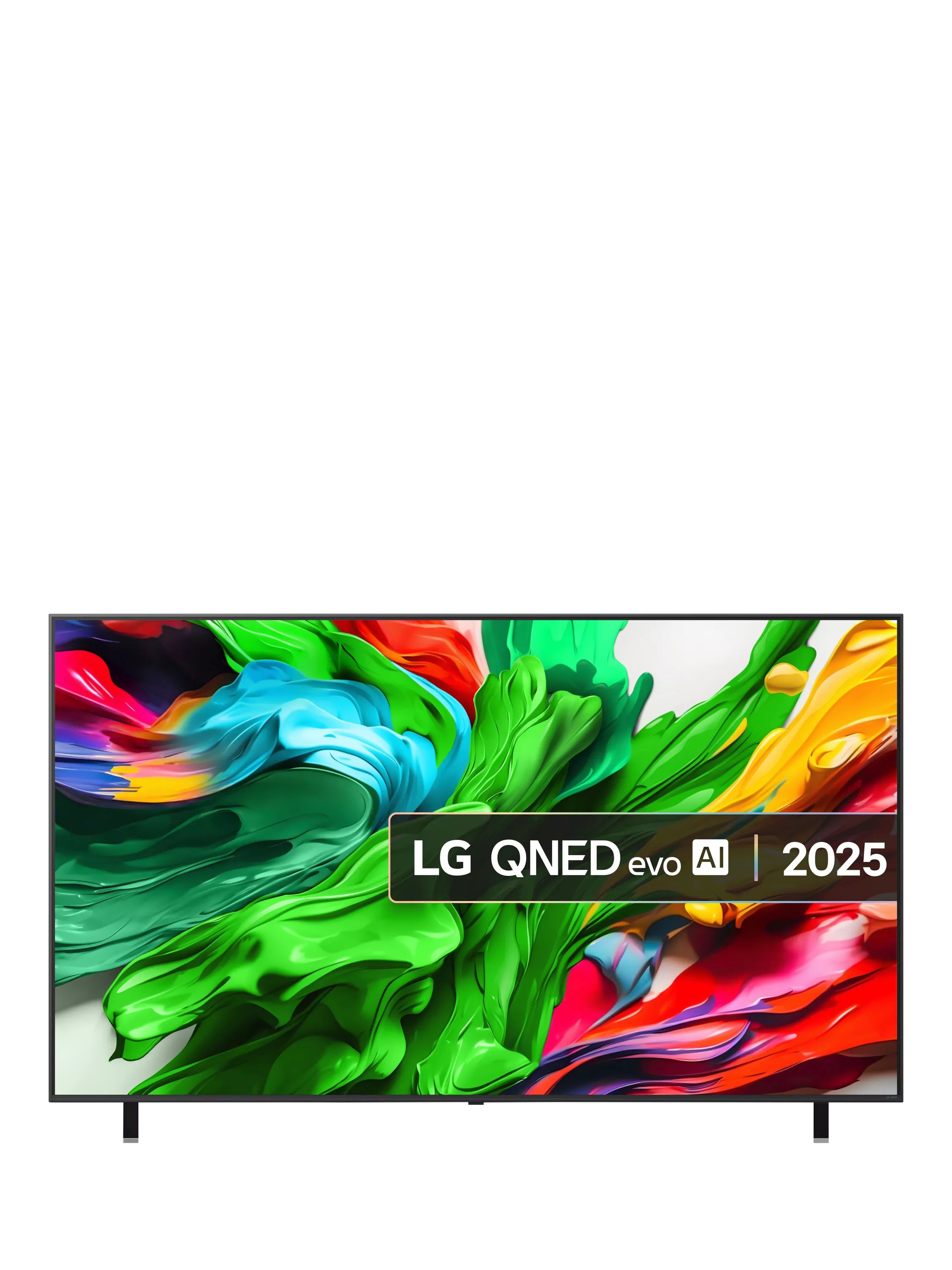 LG 86QNED85A6C (2025) QNED HDR 4K Ultra HD Smart TV, 86 inch, Charcoal Black