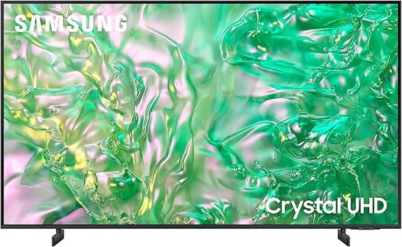 Samsung DU8000 Crystal UHD 4K 55 inch Smart TV, With Object Tracking Sound Lite, AirSlim, Gaming Hub, Crystal Processor 4K, Smart TV powered by Tizen, UE55DU8000UXXU, English Model (2024)