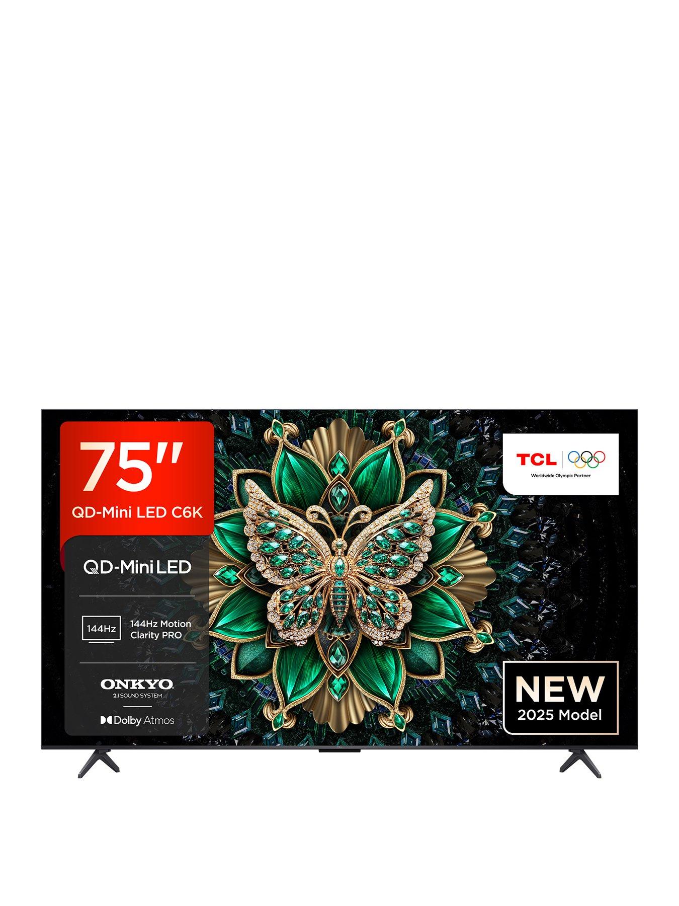 75C6K-UK 75-inch C6K Premium QD-Mini LED 4K Ultra HD 144Hz Google TV
