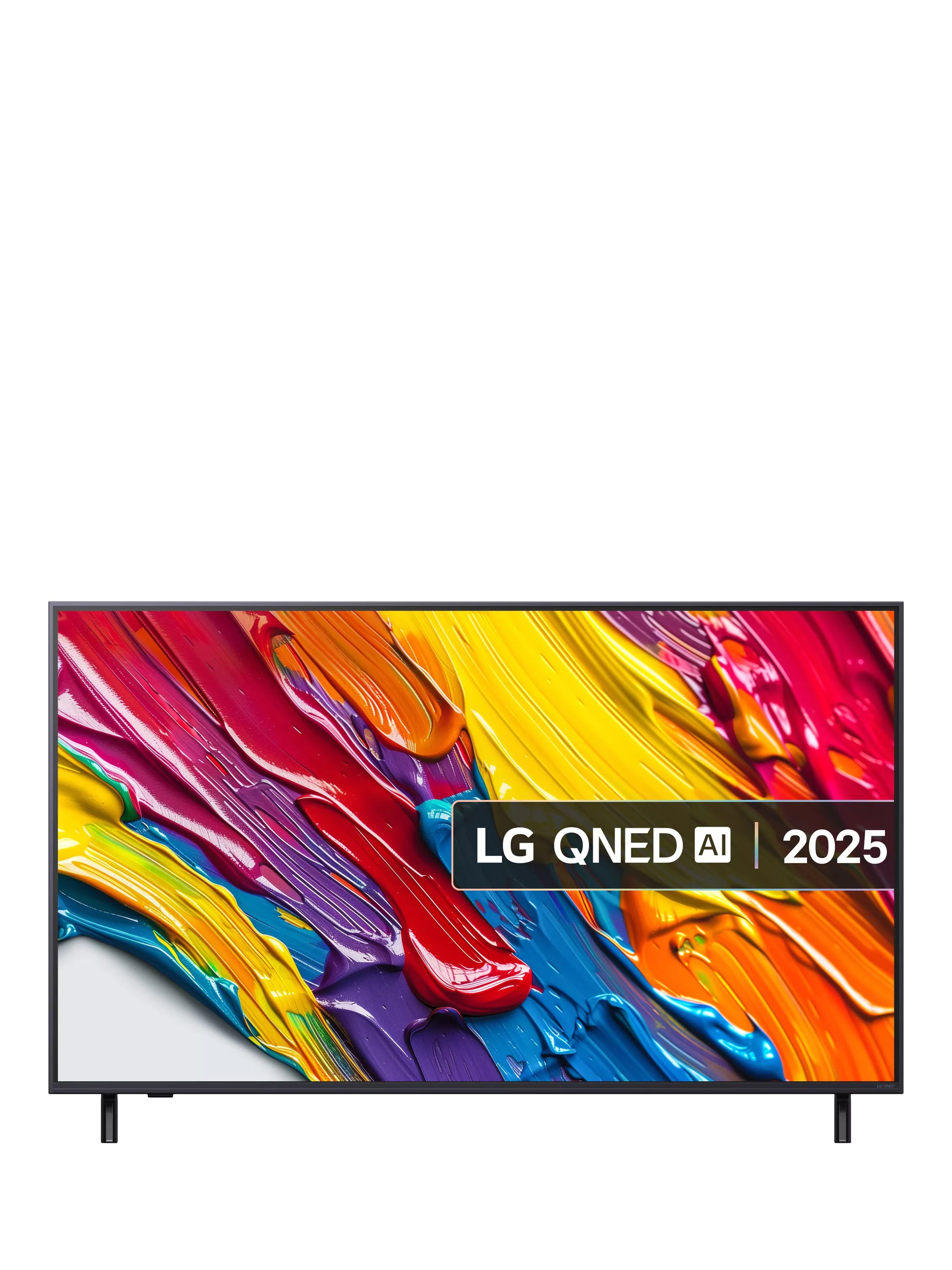 LG 55QNED82A6B (2025) QNED HDR 4K Ultra HD Smart TV, 55 inch, Ashed Blue