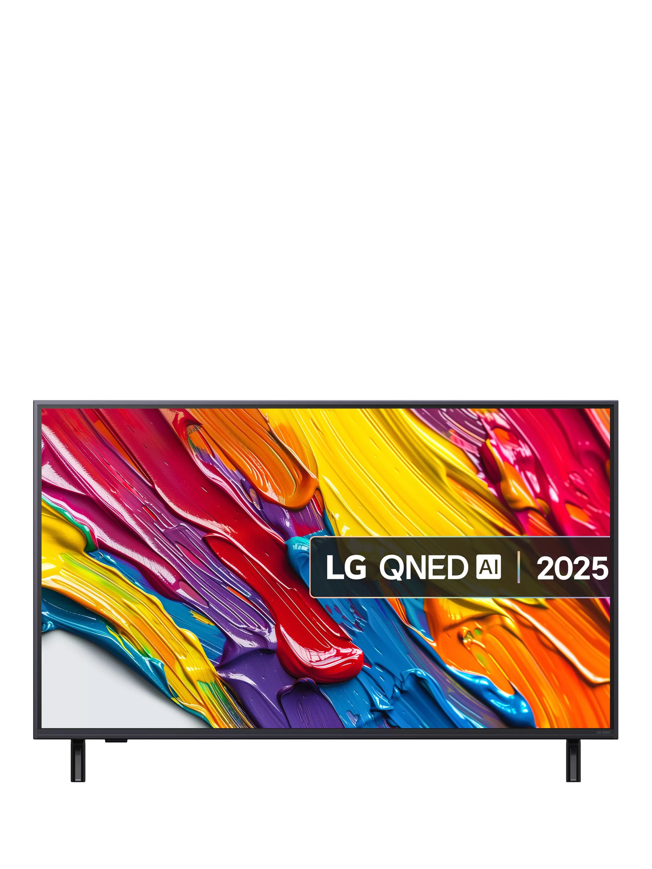 LG 43QNED82A6B (2025) QNED HDR 4K Ultra HD Smart TV, 43 inch, Ashed Blue