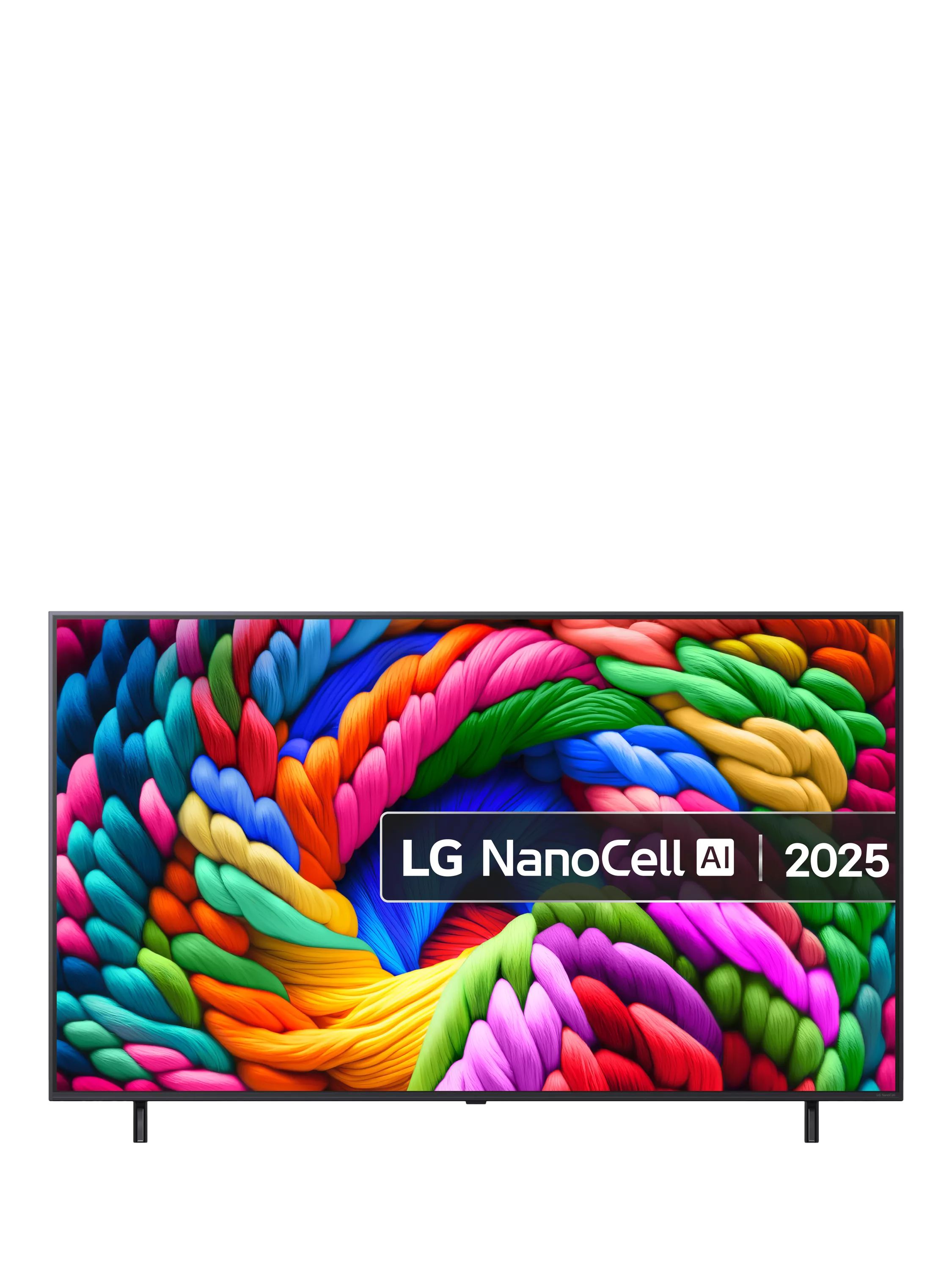 LG 65NANO90A6B (2025) LED HDR NanoCell 4K Ultra HD Smart TV, 65 inch, Black