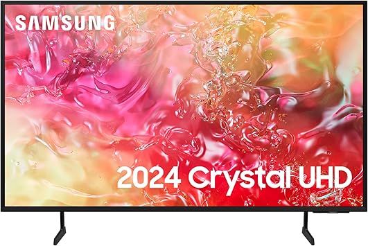 Samsung DU7110 85 inch Crystal UHD SmartTV, With Crystal Processor 4K, PurColour, Object Tracking Sound Lite, Gaming Hub, Smart TV powered by Tizen, UE85DU7110KXXU, English Model (2024)