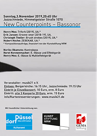 New Counterpoints – Aus Stille/Bassonor