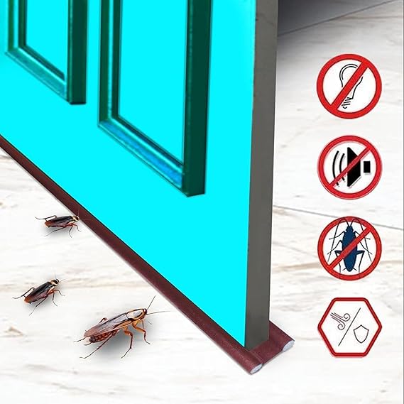 Multipurpose Door Seal Draught/Draft Guard/Gap Sealer Bottom Sealing Strip for Insects, Dust/Water Proof Guard for Energy Saving, Noise Cancellation and...