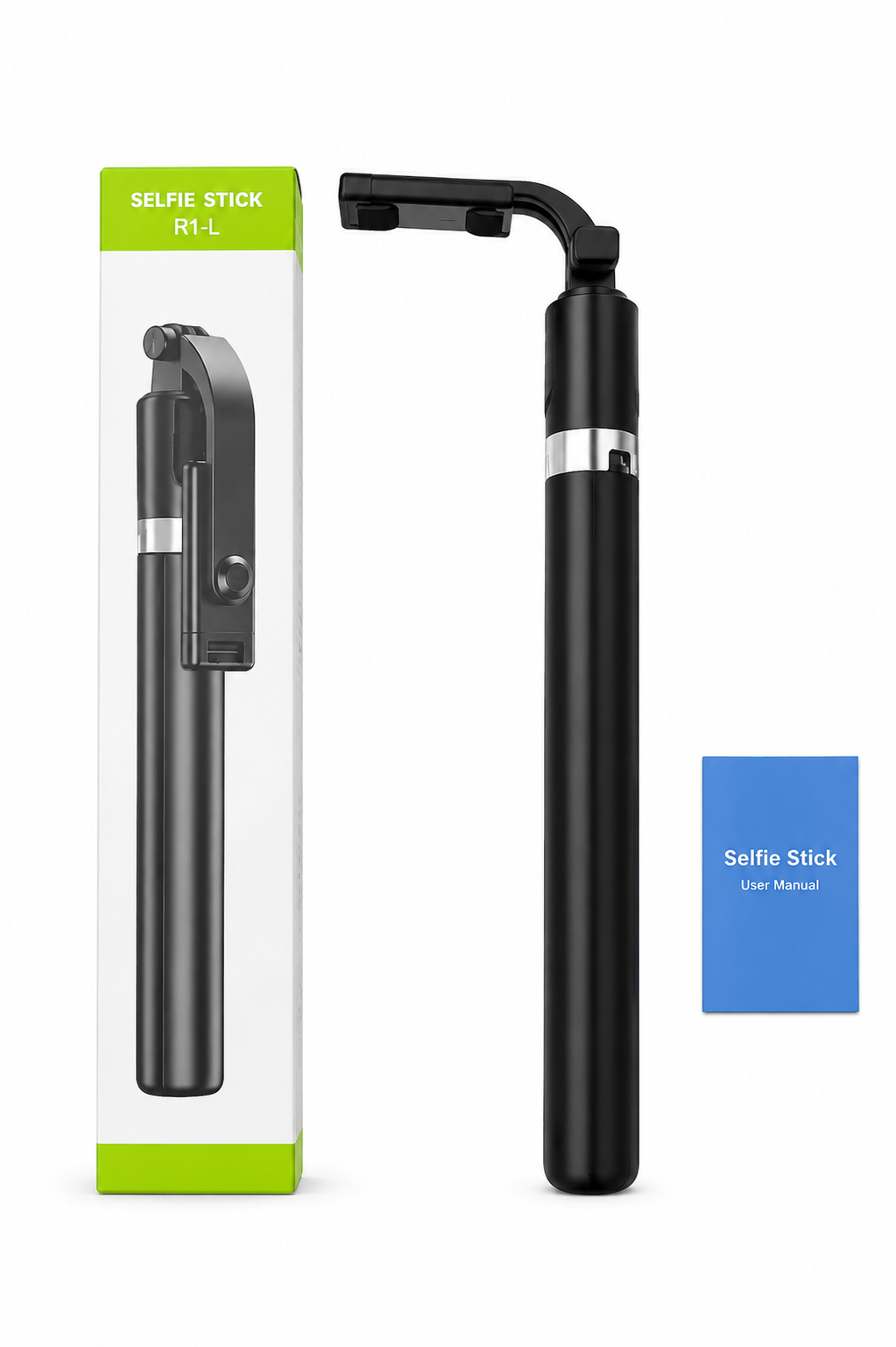 Selfie Stick R1-L, Extendable Tripod Stand with Remote Control, Phone Holder