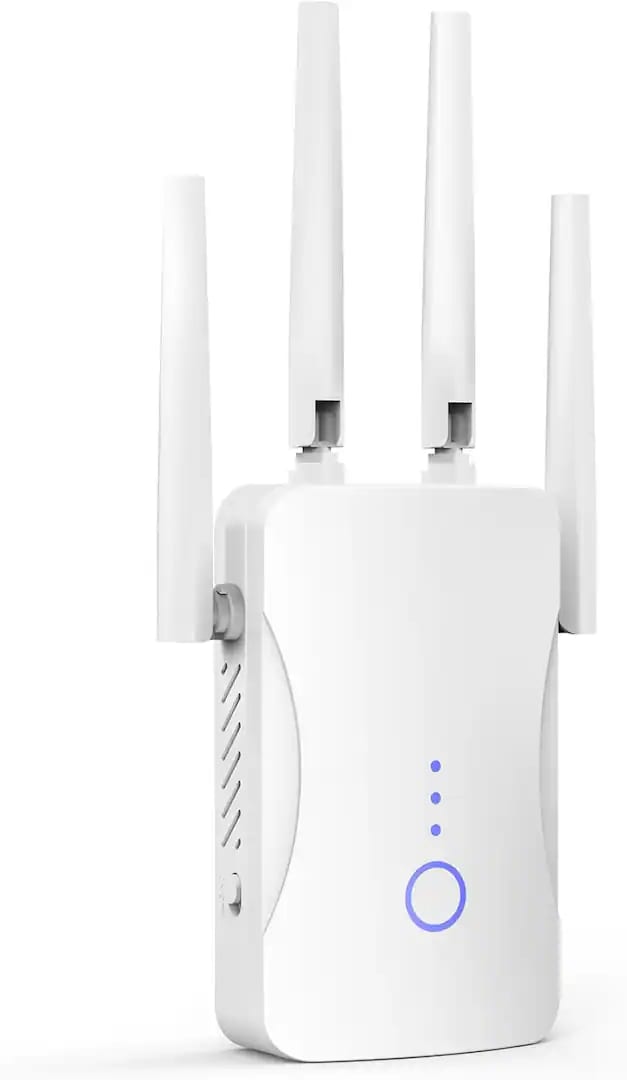 WiFi Extender 300Mbps 2.4GHz Signal Booster with Ethernet Port & Access Point Mode – Wireless Range Extender for Home, S