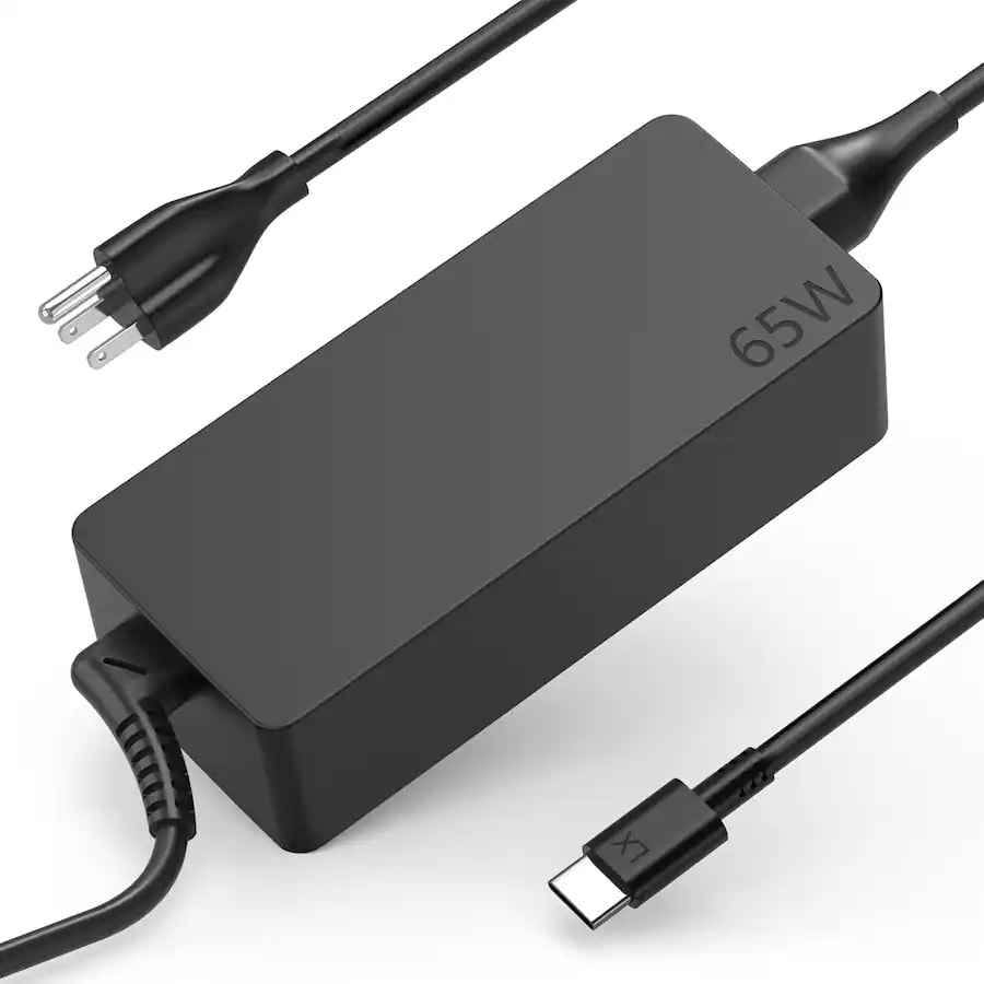 65W USB-C Laptop Charger for Lenovo – Replacement Power Adapter Compatible with ThinkPad, Yoga, Chromebook Series