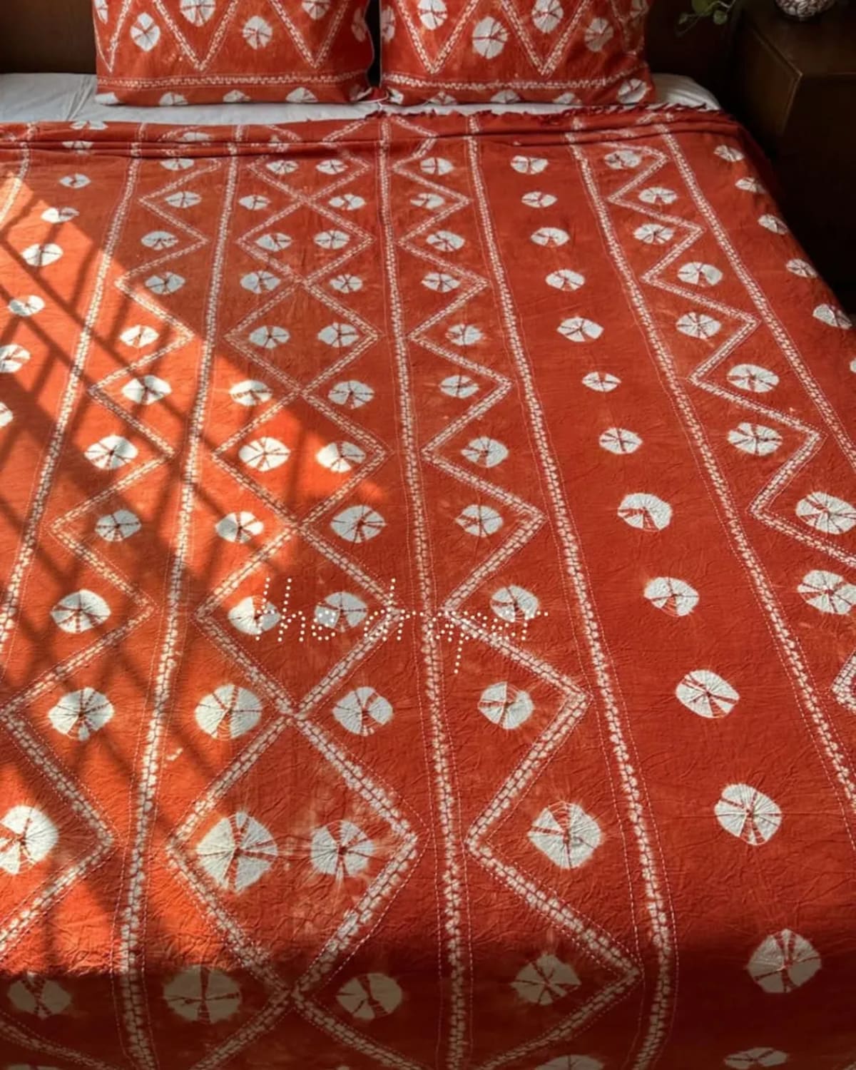 Handcrafted Shibori Bed Cover Collection