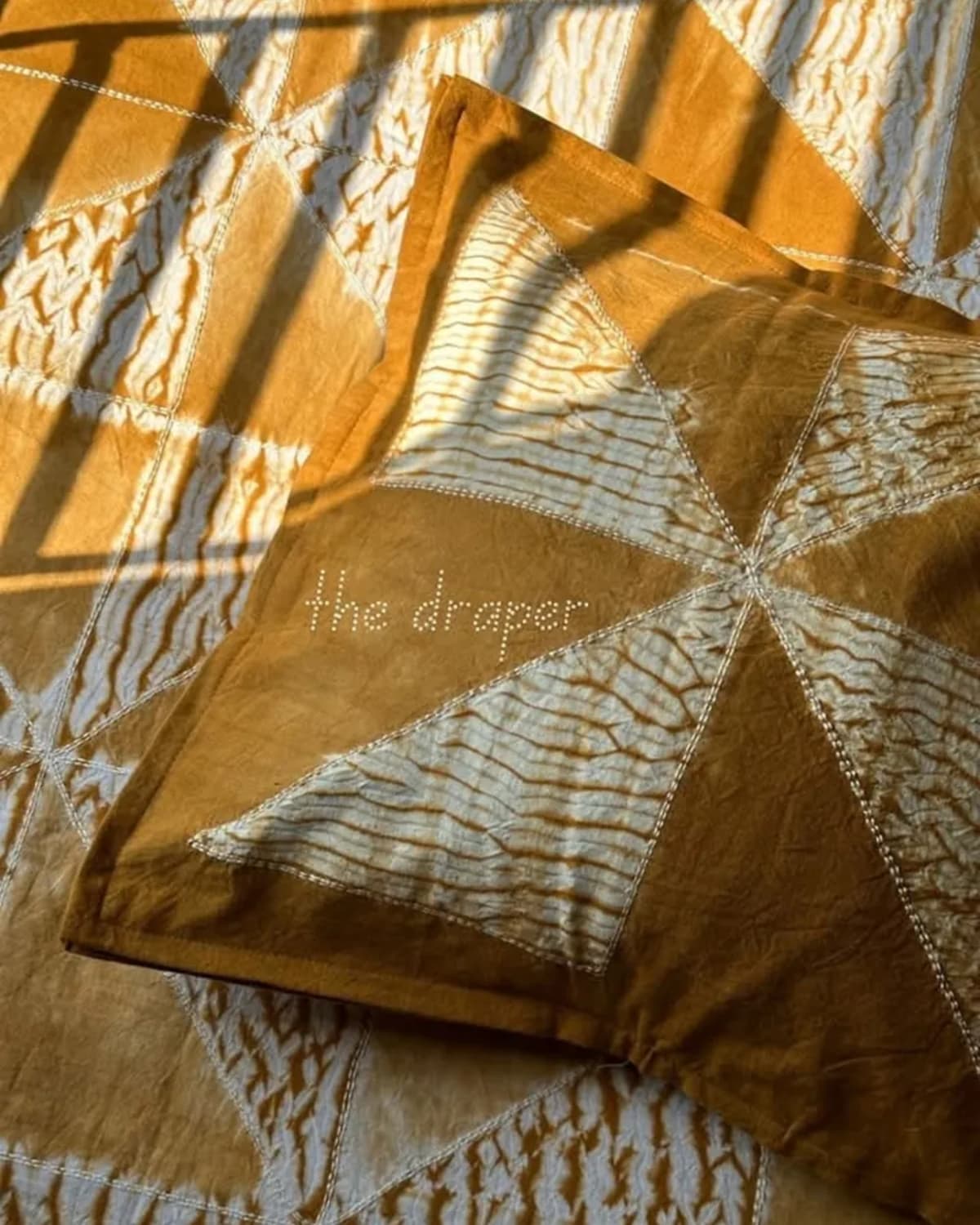 Saffron Amber Mosaic Cushion Covers
