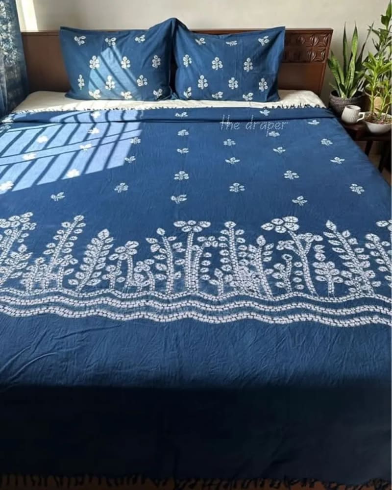Indigo Handcrafted Bedcover