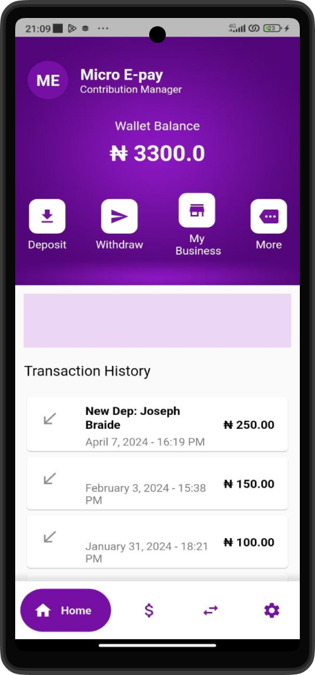Akawo Manager App Interface