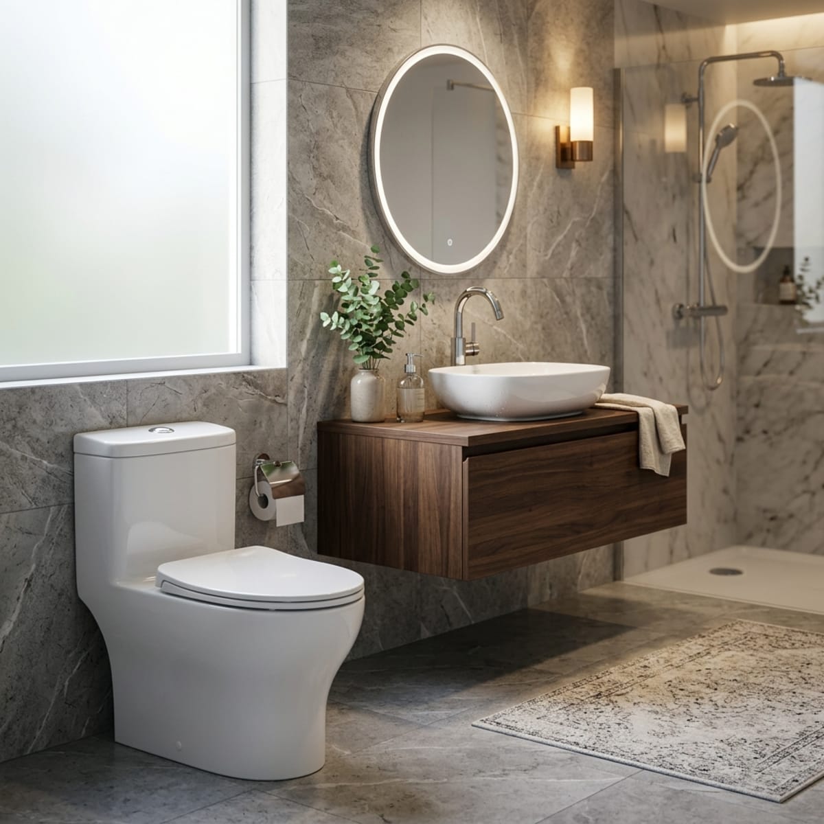 One-Piece Vitreous China Water Closets