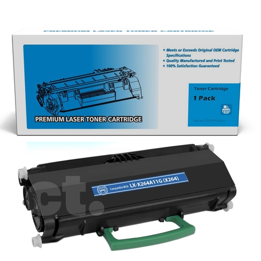 Lexmark X264A11G (X264) Compatible Black Toner Cartridge Standard Yield (1 Pack)