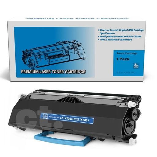 Lexmark X203H22G (X203) Remanufactured Black Standard Yield Toner Cartridge (1 Pack)