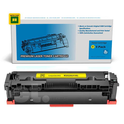 HP W2022A 414A Compatible Yellow Standard Yield Toner Cartridge (1 Pack)