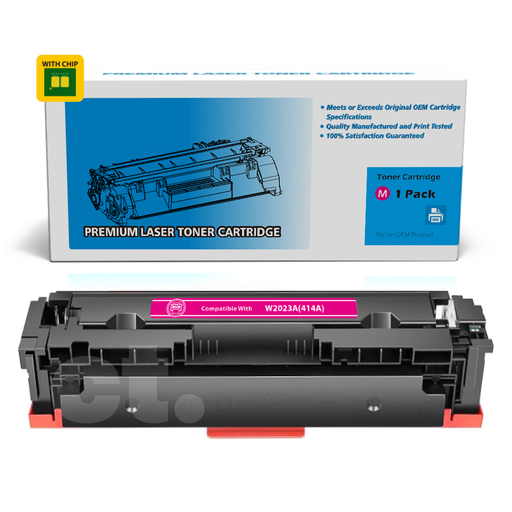 HP W2023A 414A Compatible Magenta Standard Yield Toner Cartridge (1 Pack)
