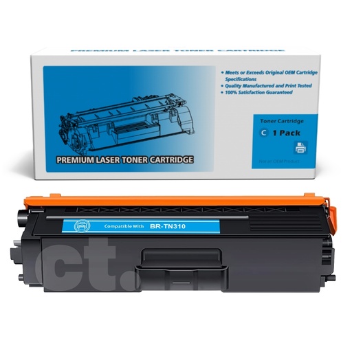Brother TN-310 TN310 Compatible Cyan Standard Yield Toner Cartridge (1 Pack)