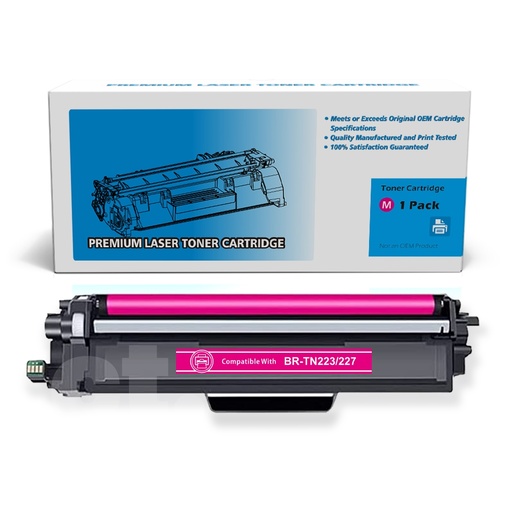 Brother TN-227 TN227 Compatible Magenta High Yield Toner Cartridge (1 Pack)