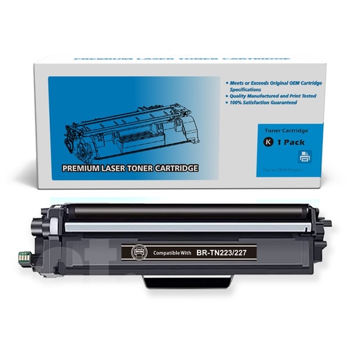 Brother TN-227 TN227 Compatible Black High Yield Toner Cartridge (1 Pack)