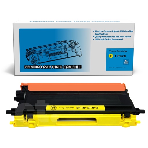Brother TN-115 TN115 Remanufactured Yellow Standard Yield Toner Cartridge (1 Pack)