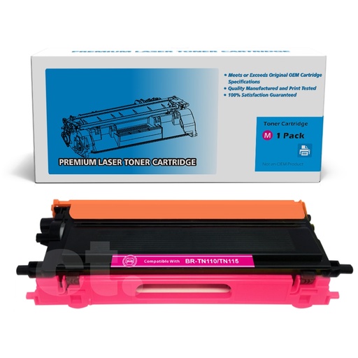 Brother TN-115 TN115 Remanufactured Magenta Standard Yield Toner Cartridge (1 Pack)