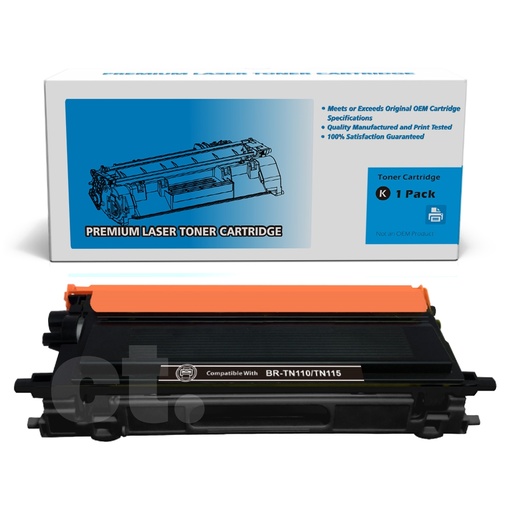 Brother TN-115 TN115 Remanufactured Black Standard Yield Toner Cartridge (1 Pack)