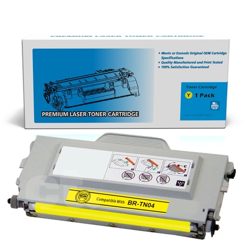 Brother TN-04 TN04 Remanufactured Yellow Standard Yield Toner Cartridge (1 Pack)