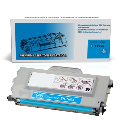 Brother TN-04 TN04 Remanufactured Cyan Standard Yield Toner Cartridge (1 Pack)