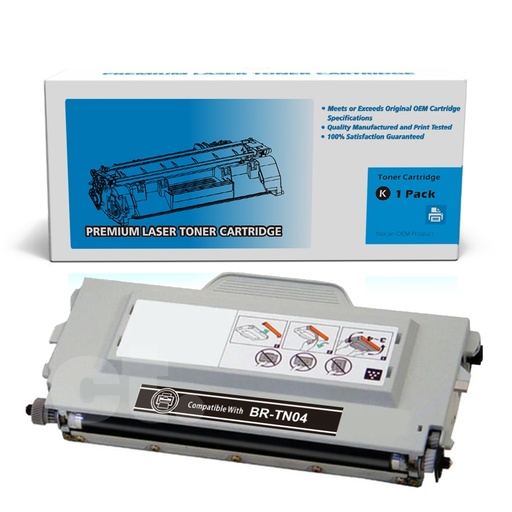 Brother TN-04 TN04 Remanufactured Black Standard Yield Toner Cartridge (1 Pack)