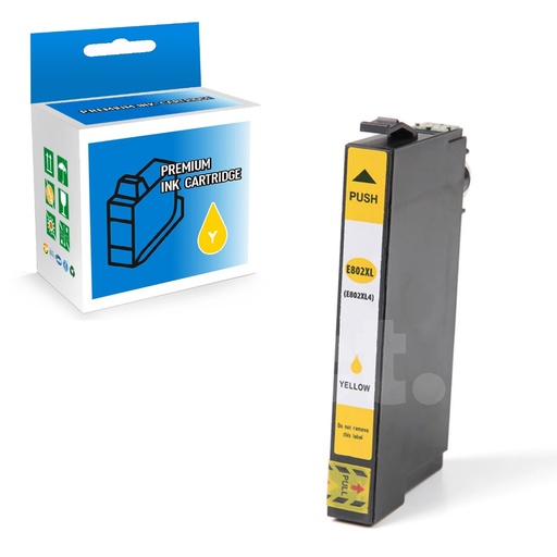 Epson T802XL (T802XL420) Compatible Yellow High Yield Ink Cartridge (1 Pack)