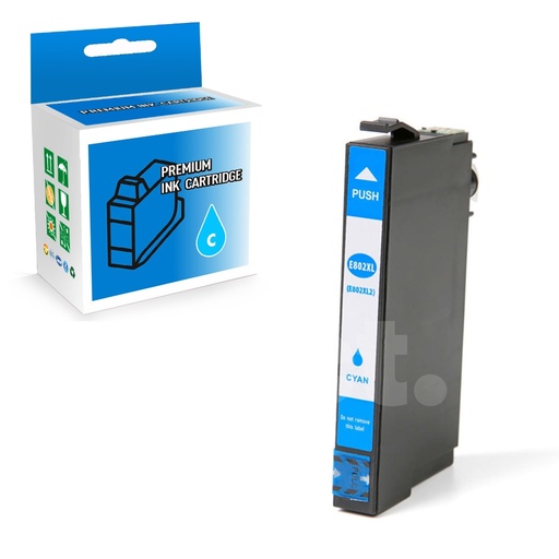 Epson T802XL (T802XL220) Compatible Cyan High Yield Ink Cartridge (1 Pack)