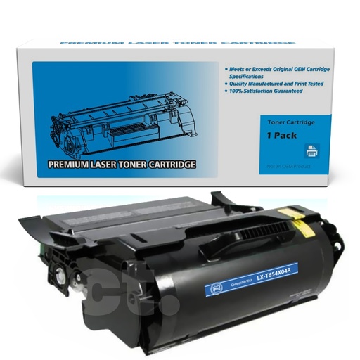 Lexmark T654X04A (T654) Remanufactured Black Extra High Yield Toner Cartridge (1 Pack)