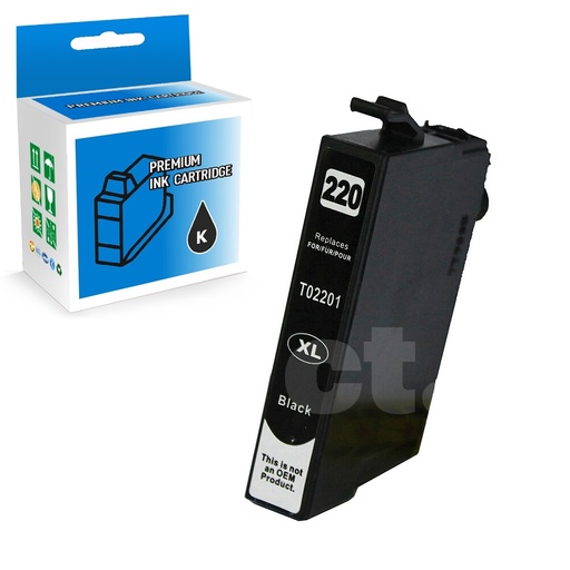 Epson T220XL120 220 XL Compatible Black High Yield Ink Cartridge (1 Pack)